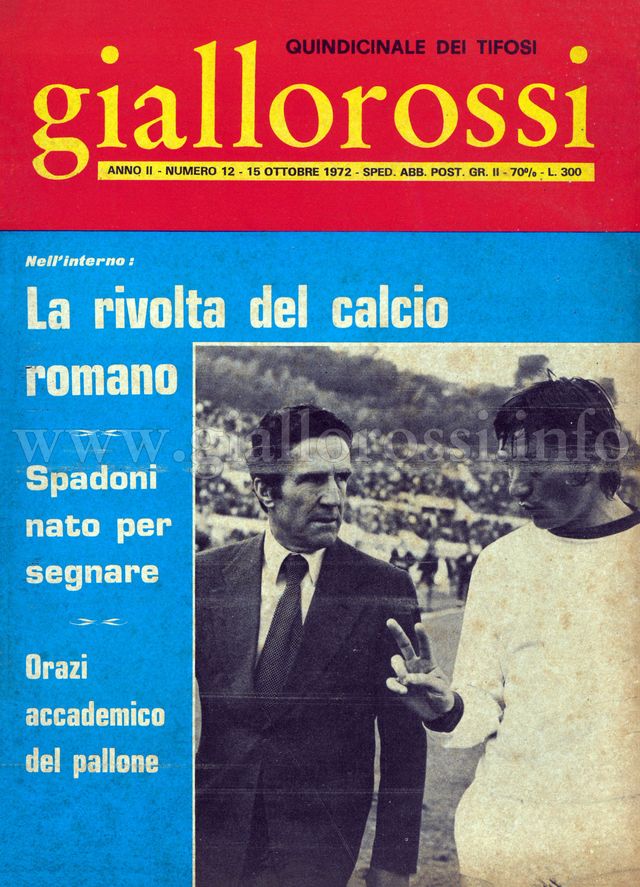 Clicca per leggere il n. 12 del 15 ottobre 1972