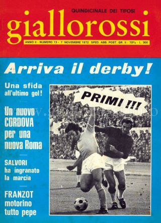 Giallorossi n. 13 – 1° novembre 1971 [Copertina]