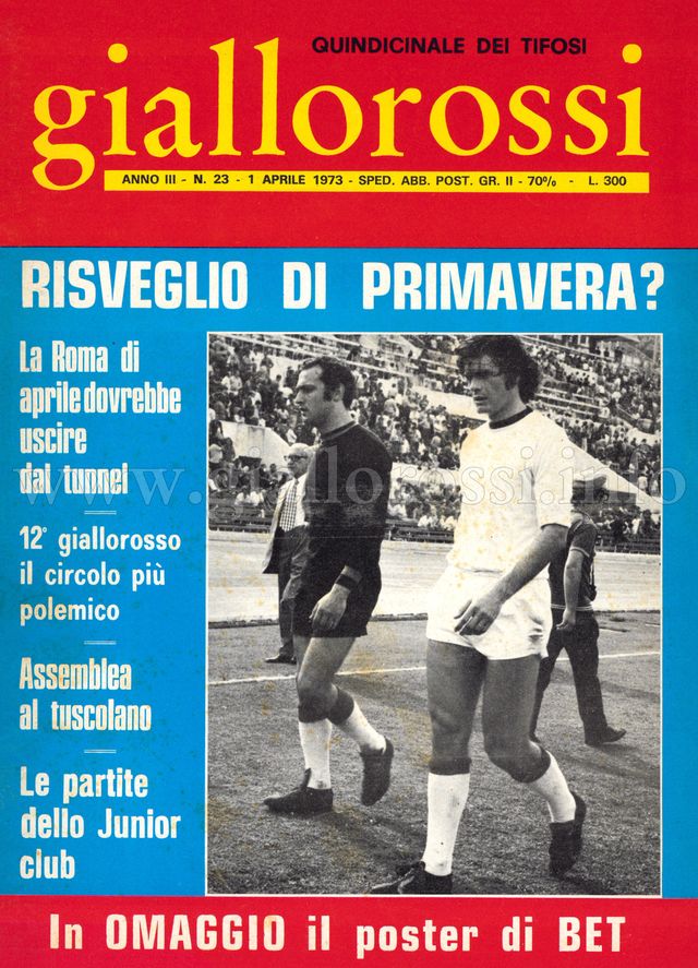 Clicca per leggere il n. 23 del 1° aprile 1973